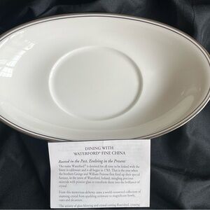 Waterford China Kilbarry Platinum Gravy Stand NWT